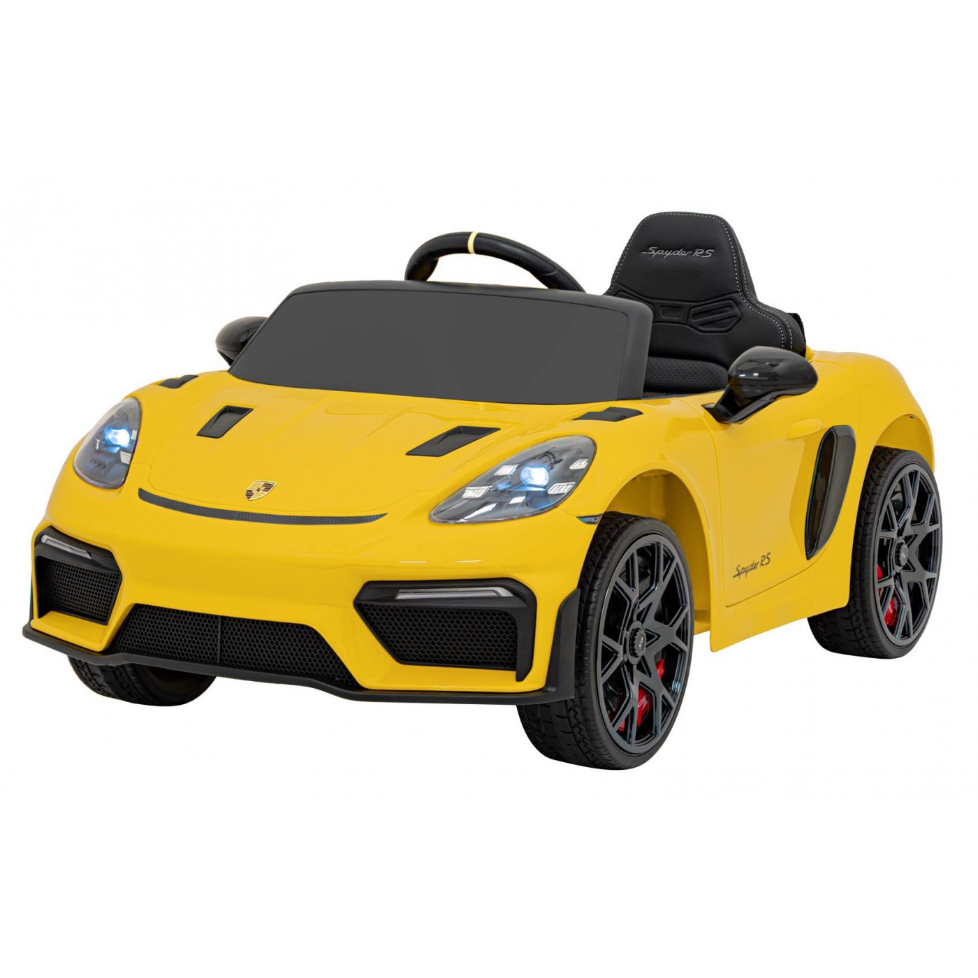 Elektrické autíčko Porsche Spyder RS 718 žluté