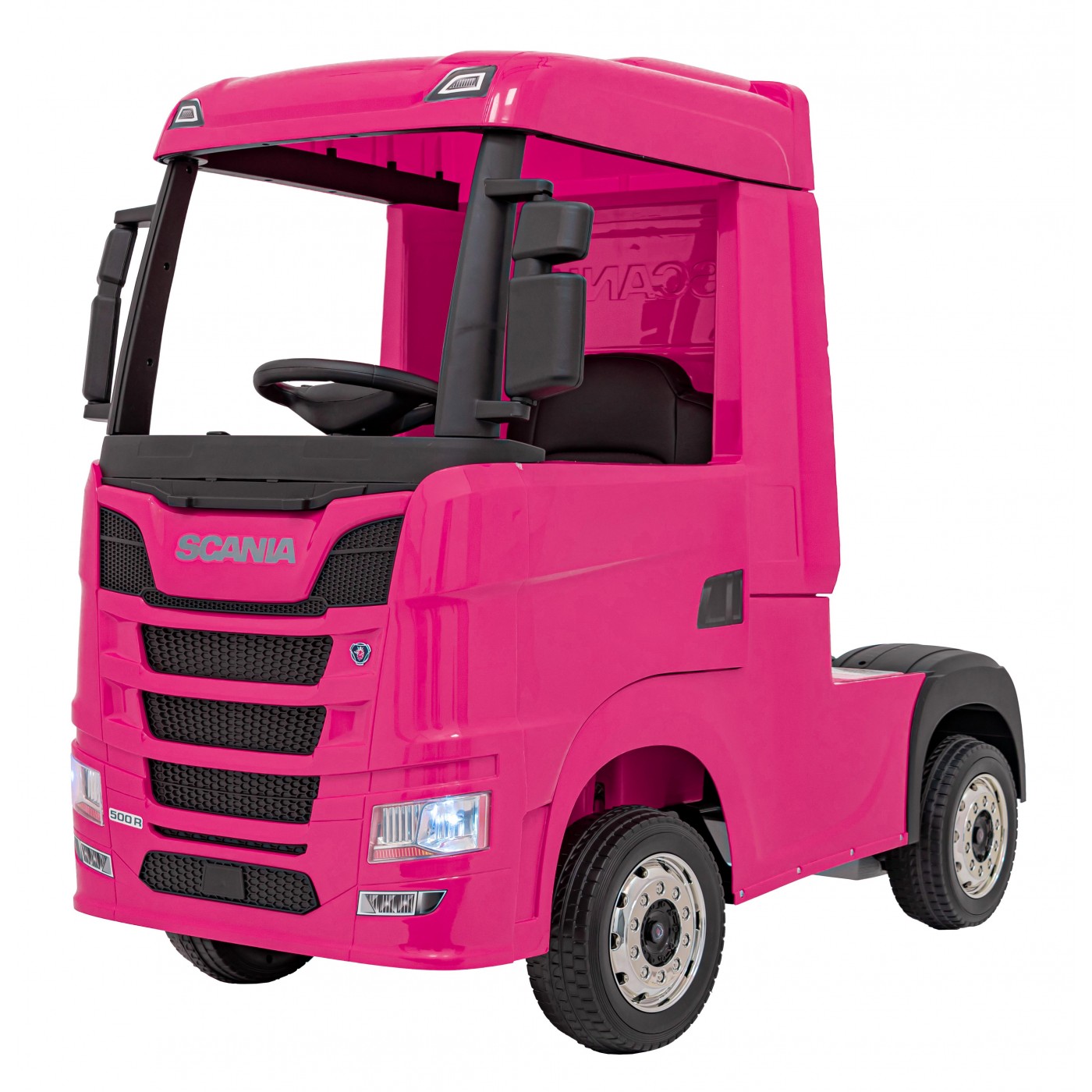 Elektrický kamion Scania R-SERIE 4x4 růžový