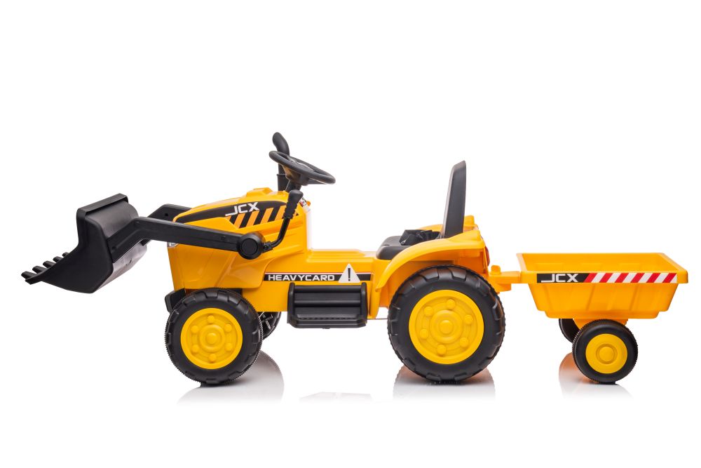 Elektrický traktor s přívěsem S617 žlutý - Obrázek 2