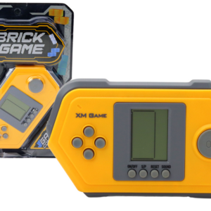 Elektronická herní konzole Tetris Brick Game šedo-žlutá