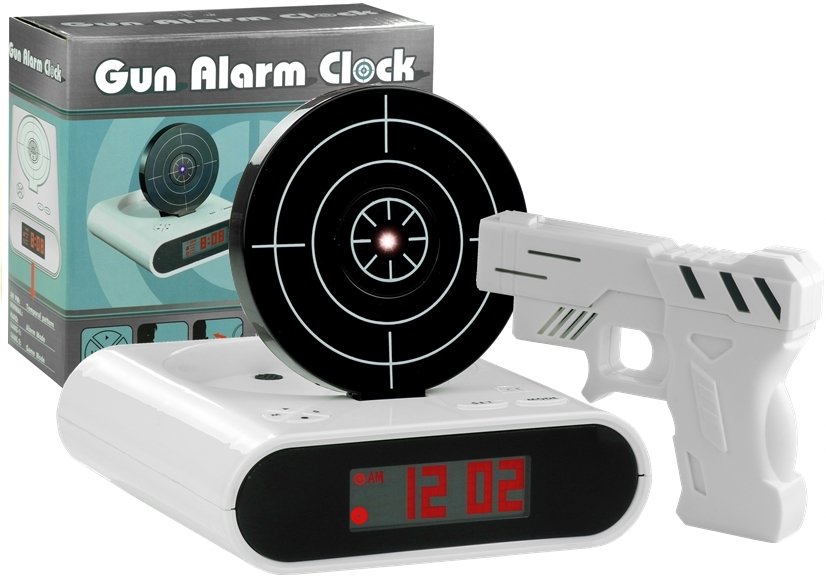 Elektronický budík - laserová zbraň se štítem