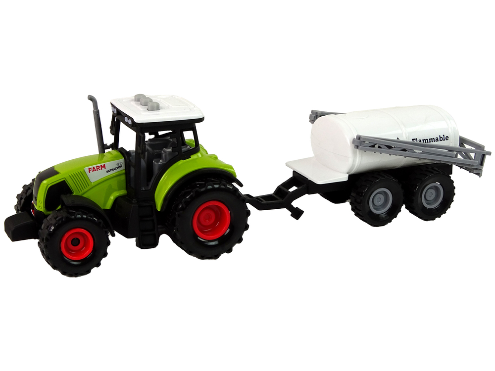 Farmářský traktor pro děti s bílým přívěsem - Obrázek 2