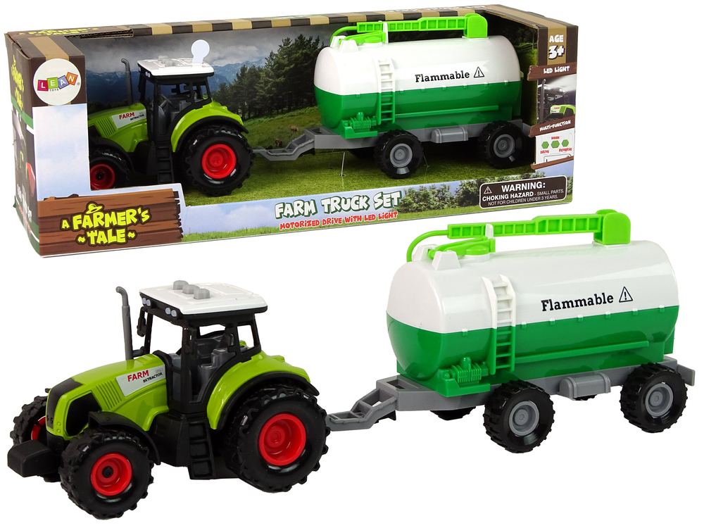 Farmářský traktor pro děti s návěsem cisternou