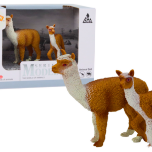 Figurka dospělá lama 8 cm s mládětem lamy 6 cm Zvířata světa