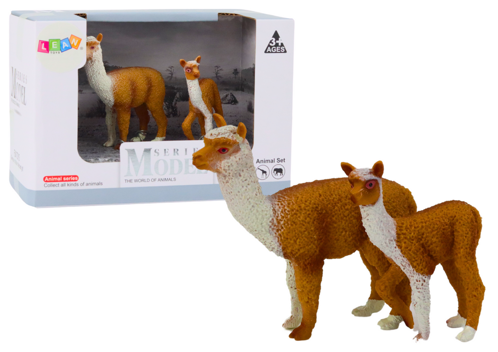 Figurka dospělá lama 8 cm s mládětem lamy 6 cm Zvířata světa