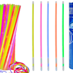 Fluorescenční náramky 100 kusů v různých barvách svítící ve tmě