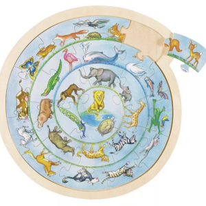 Goki Goki Kulaté puzzle na desce - zvířátka
