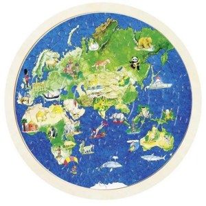 Goki Goki Oboustranné puzzle – Zeměkoule