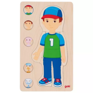 Goki Goki Vrstvené puzzle chlapec