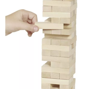 Goki Goki Zábavná hra – Dřevěná věž Jenga natur