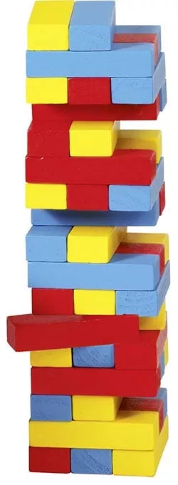 Goki Goki Zábavná hra – Vratká věž Jenga barevná