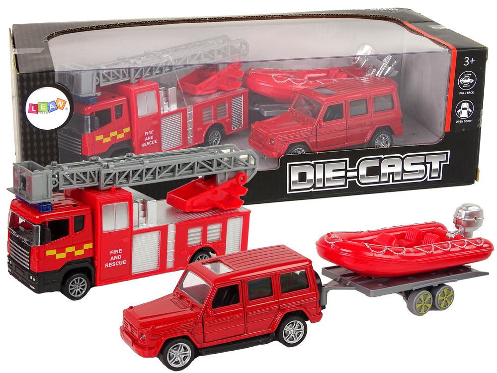 Hasičská sada vozidel - Jeep