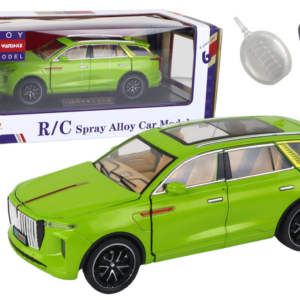 Hliníkové auto na dálkové ovládání RC zelené