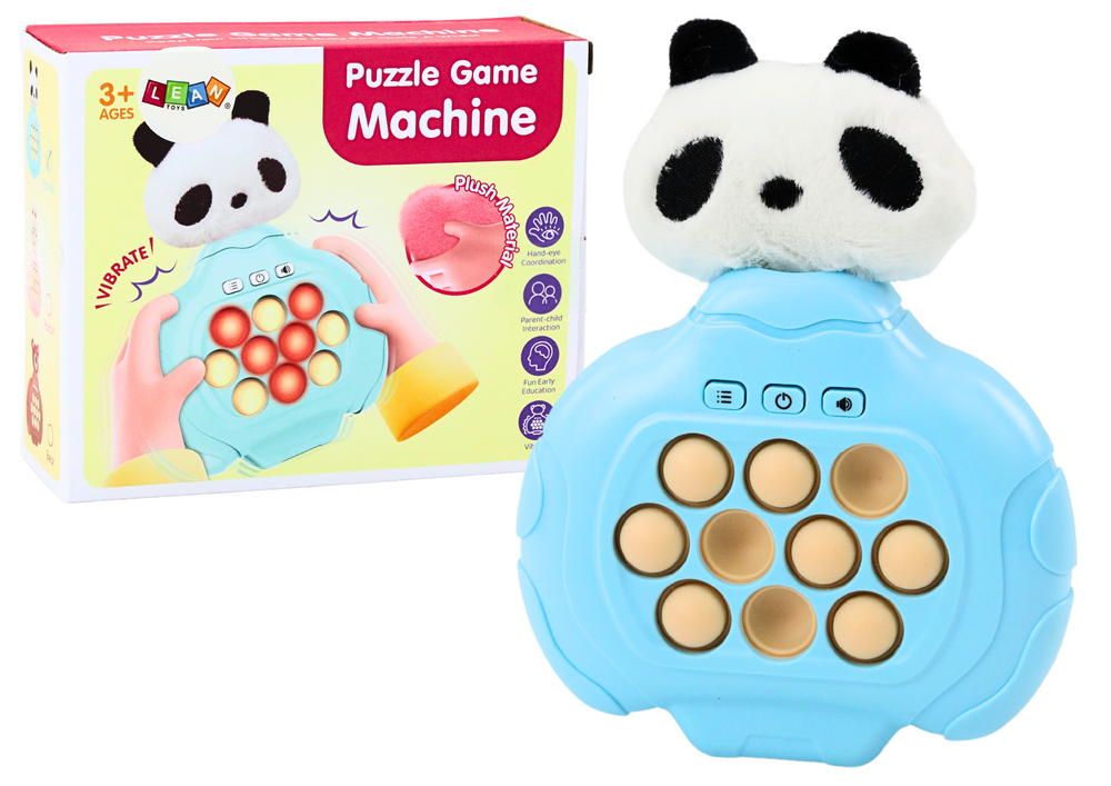 Hra Pop-It Panda plyšová herní konzole obratnost vibrace smyslová