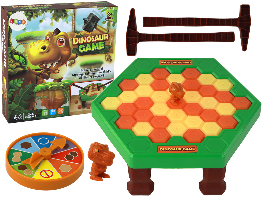 Hra na zručnost Dinosaurus v nesnázích úderem kladivem