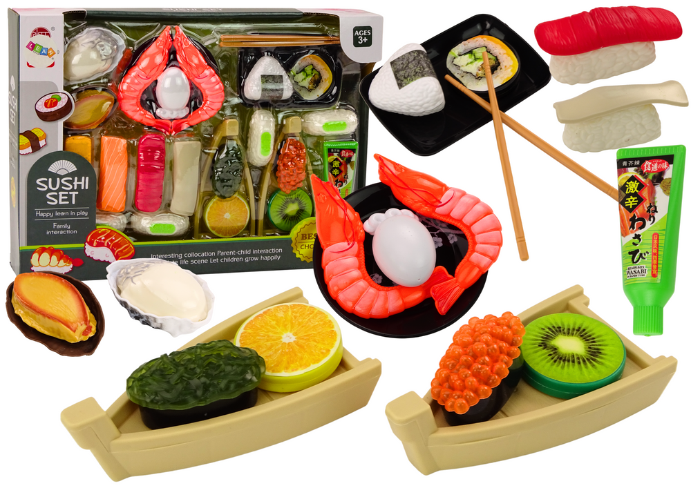 Hrací sada na sushi s doplňky krevet pro děti 24 dílů