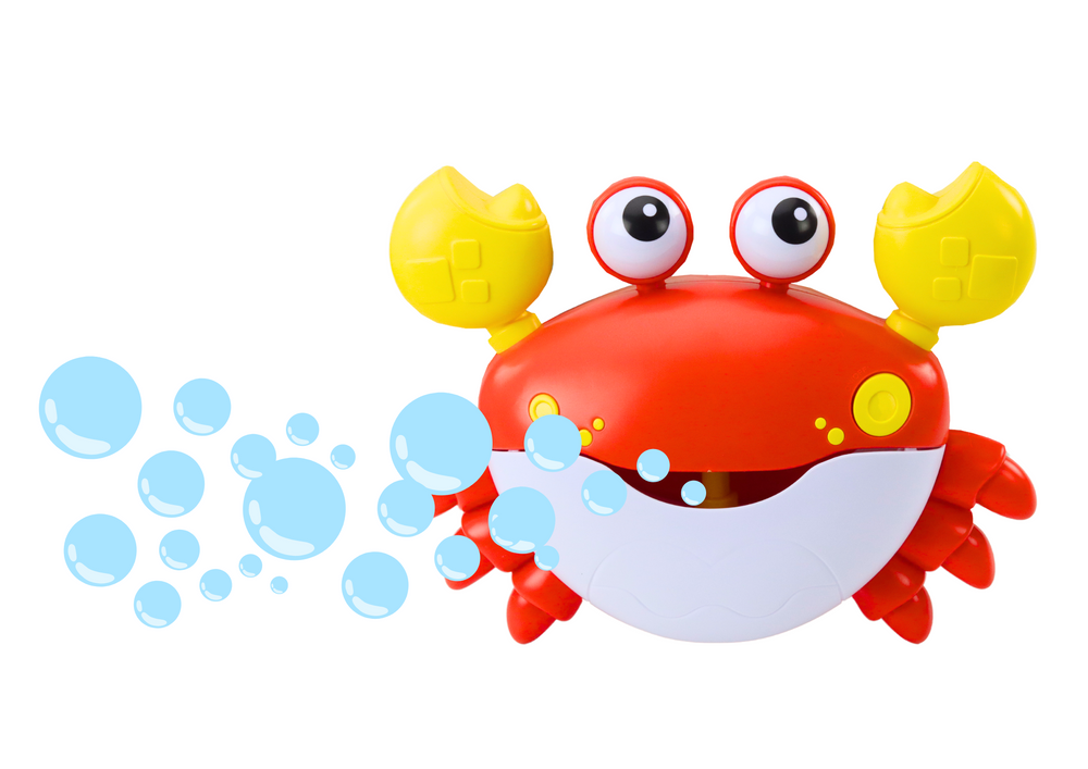 Hračka do vany na tvoření bublin veselý krab červená - Obrázek 2