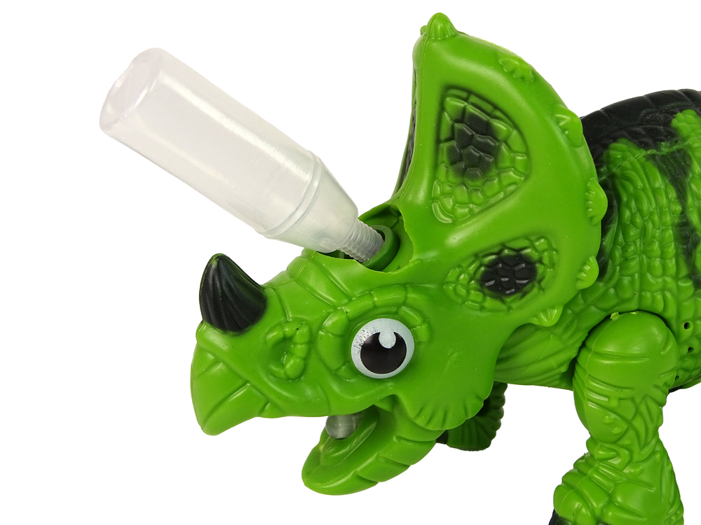 Interaktivní dinosaurus Triceratops s vodní parou a zvuky zelený - Obrázek 2