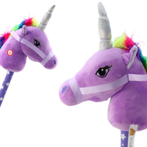 Jednorožec na tyči Hobby Horse se zvuky fialový