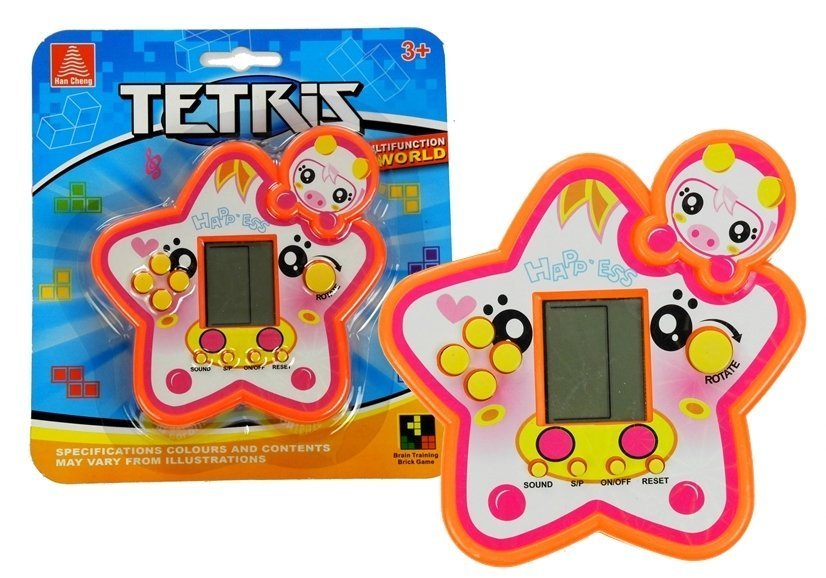 Kapesní elektronická hra Tetris červená