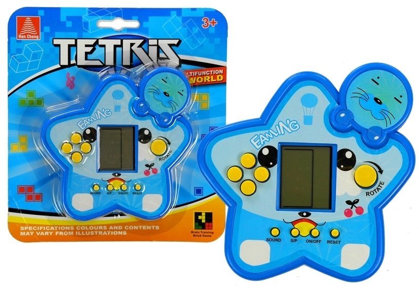 Kapesní elektronická hra Tetris modrá