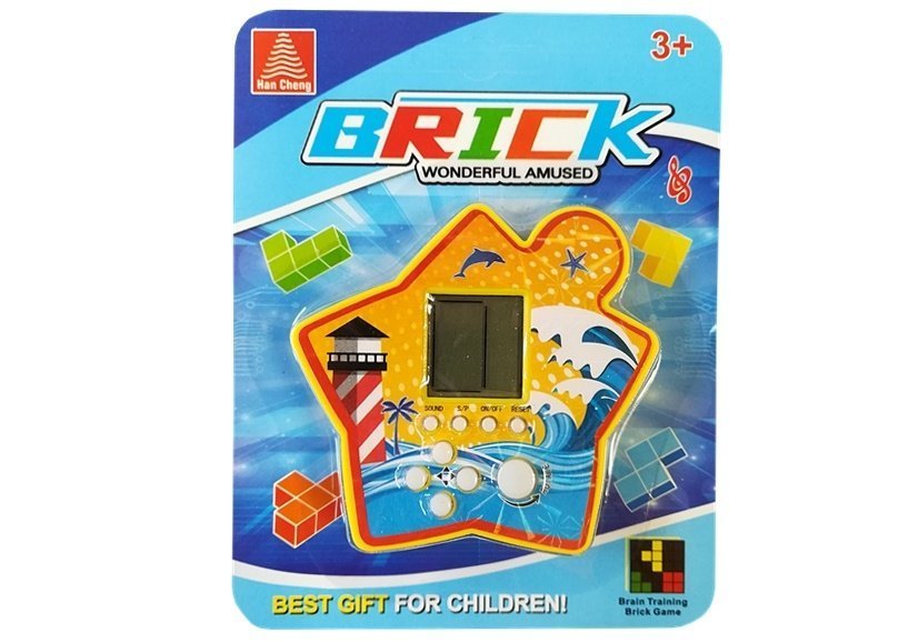 Kapesní elektronická hra Tetris žlutá - Obrázek 2