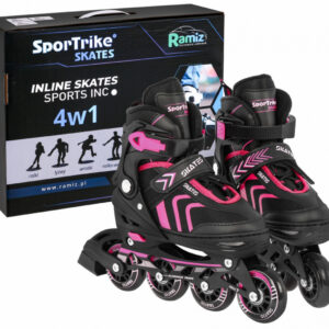 Kolečkové brusle SportTrike 4v1 růžové 29-33