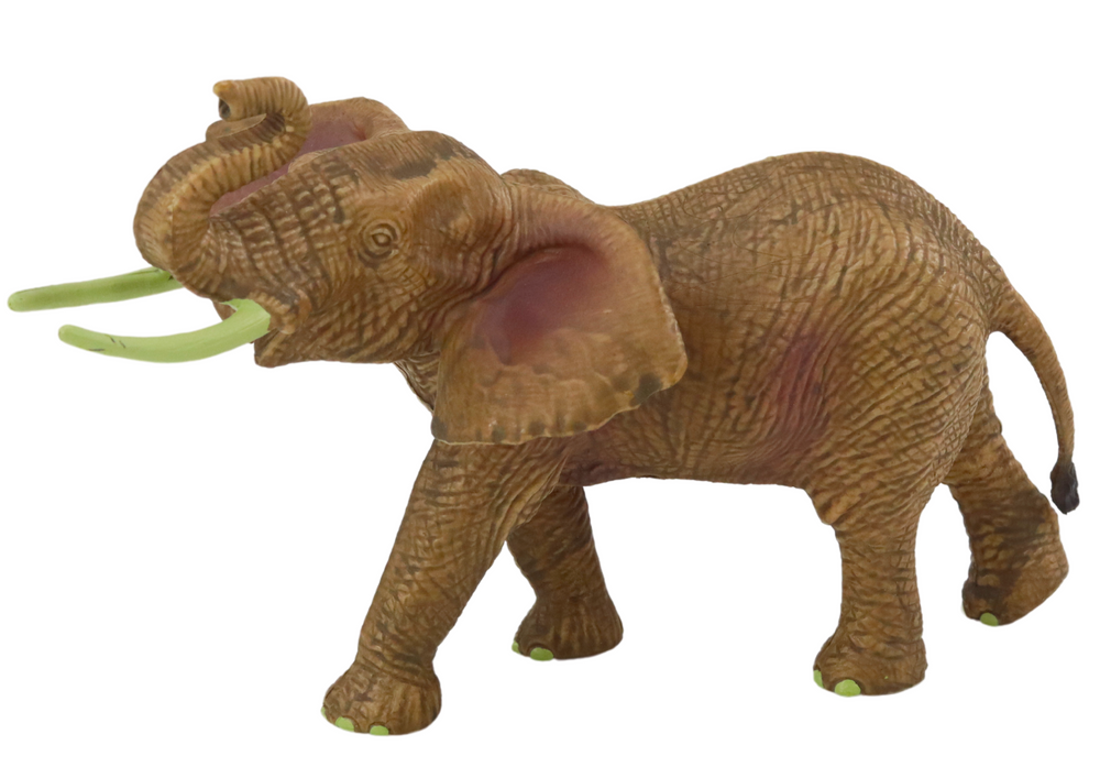 Kolekcionářská figurka afrického slona se zvednutým chobotem Safari - Obrázek 2