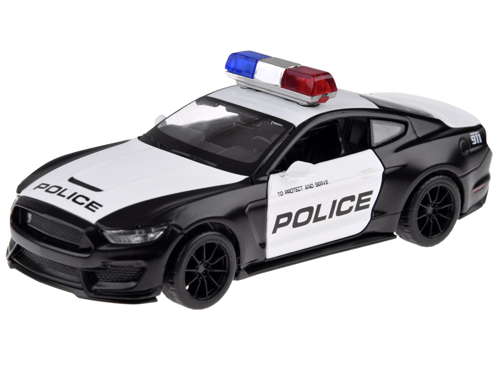 Kovové autíčko policie Ford Mustang Shelby GT350 1:32 s efekty - Obrázek 2