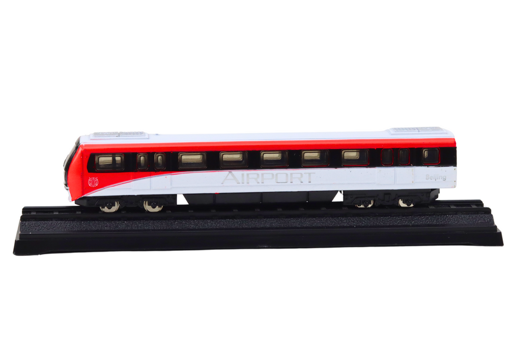 Kovový sběratelský model vlaku 1:48 červená bílá - Obrázek 2
