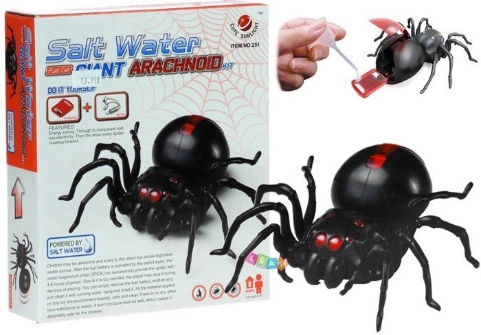 Kreativní sada Pavouk na solnou vodu DIY černý