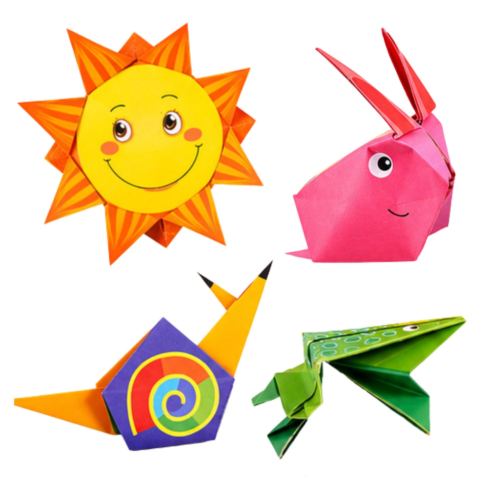 Kreativní sada origami 100 barevných listů - Obrázek 2