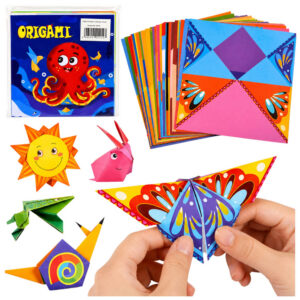 Kreativní sada origami 100 barevných listů
