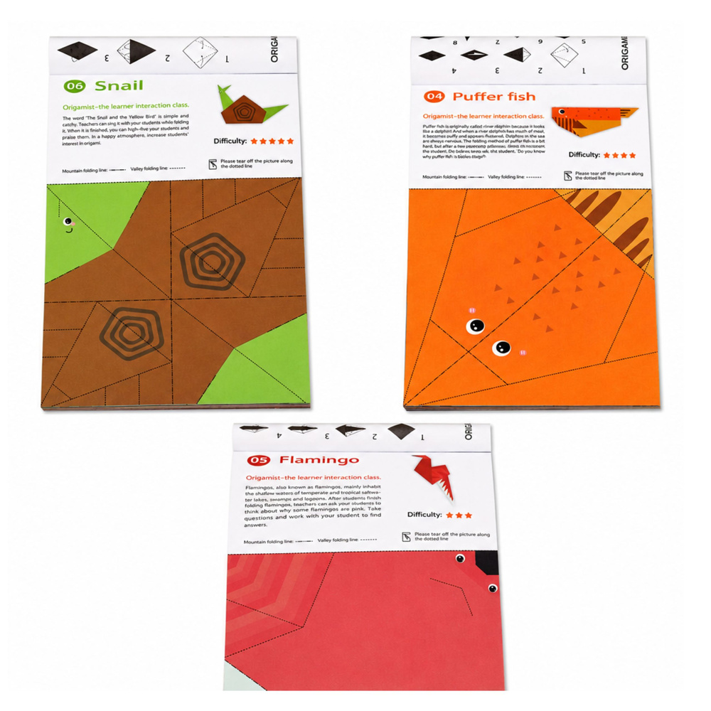 Kreativní sada origami 30 barevných listů - Obrázek 2