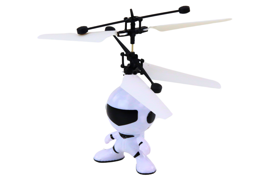 Létající dron astronaut řízený rukou bílý - Obrázek 2
