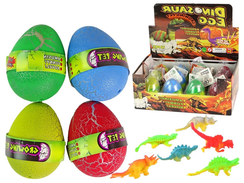 Líhnoucí se magické vejce Dinosaura 6 cm