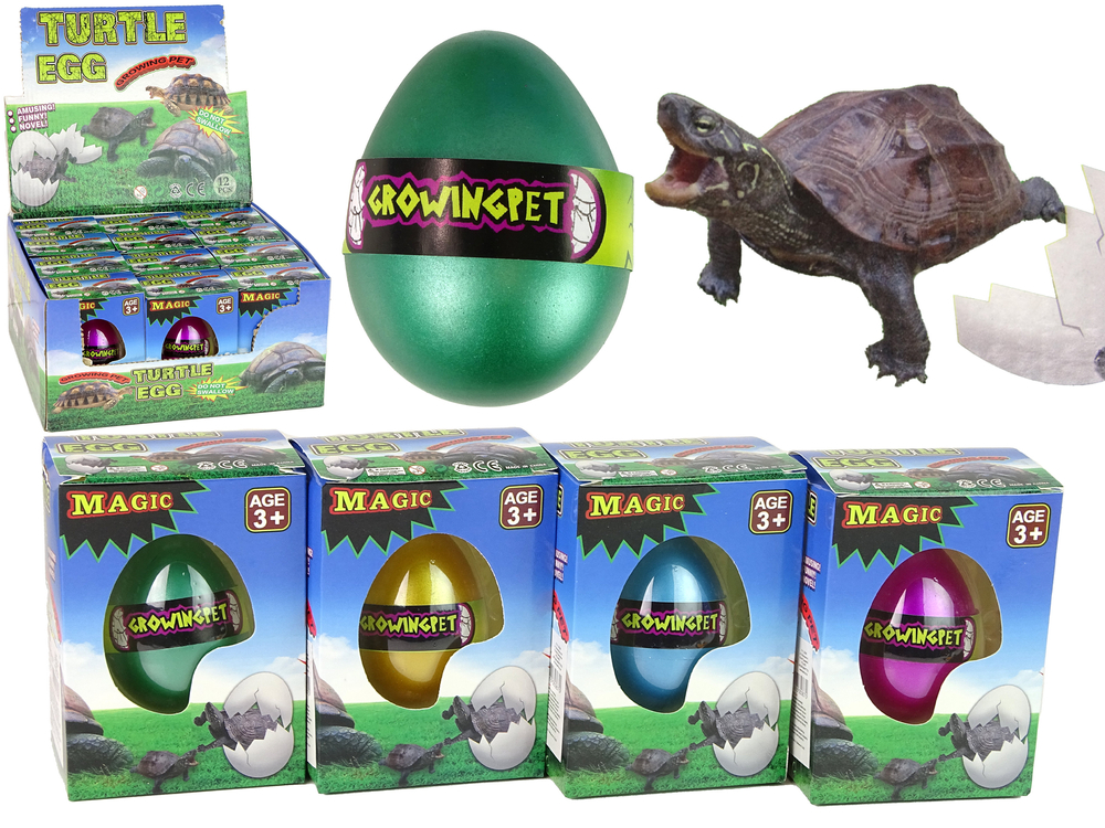 Magické líhnoucí se želví vajíčko rostoucí 6 cm