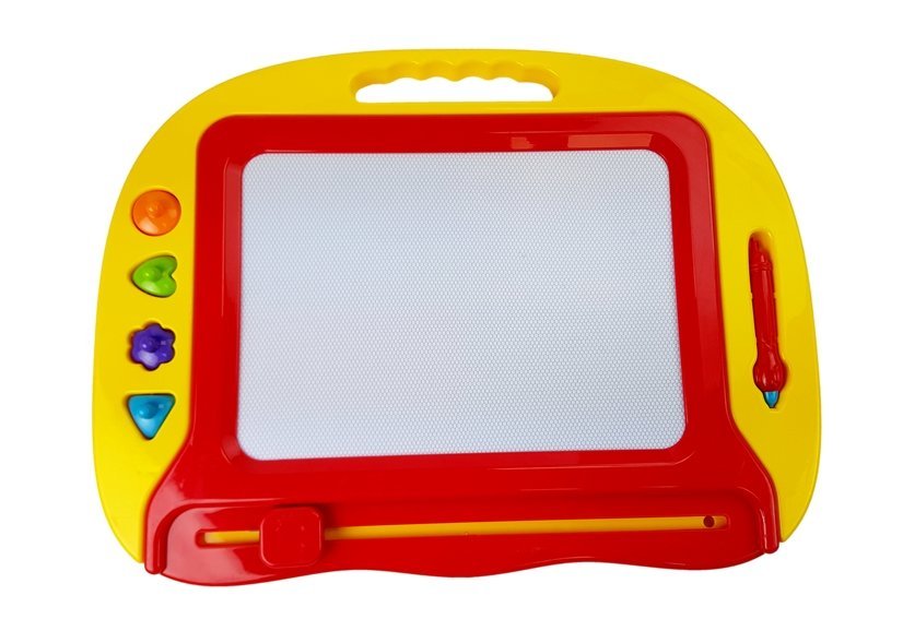 Magnetická kreslící tabule s razítky červená - Obrázek 2