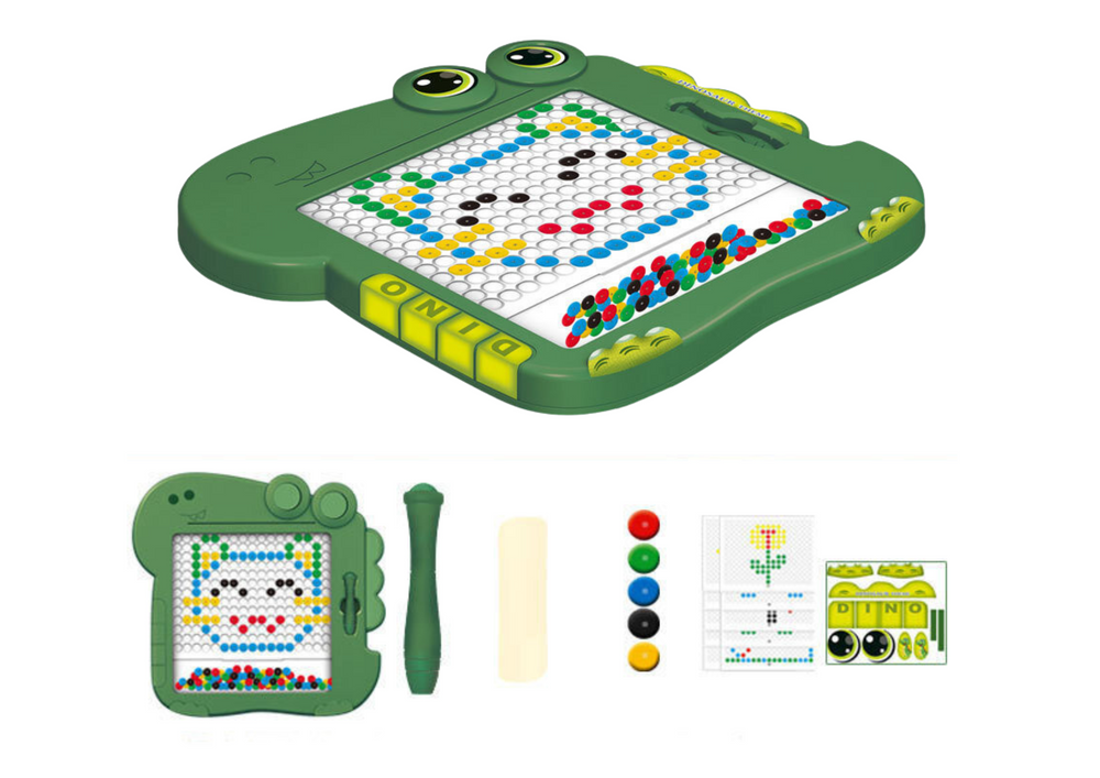 Magnetická vzdělávací tabule Dino zelená - Obrázek 2