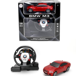Mamido Autíčko na dálkové BMW M3 1:18 s volantovým ovládáním červené