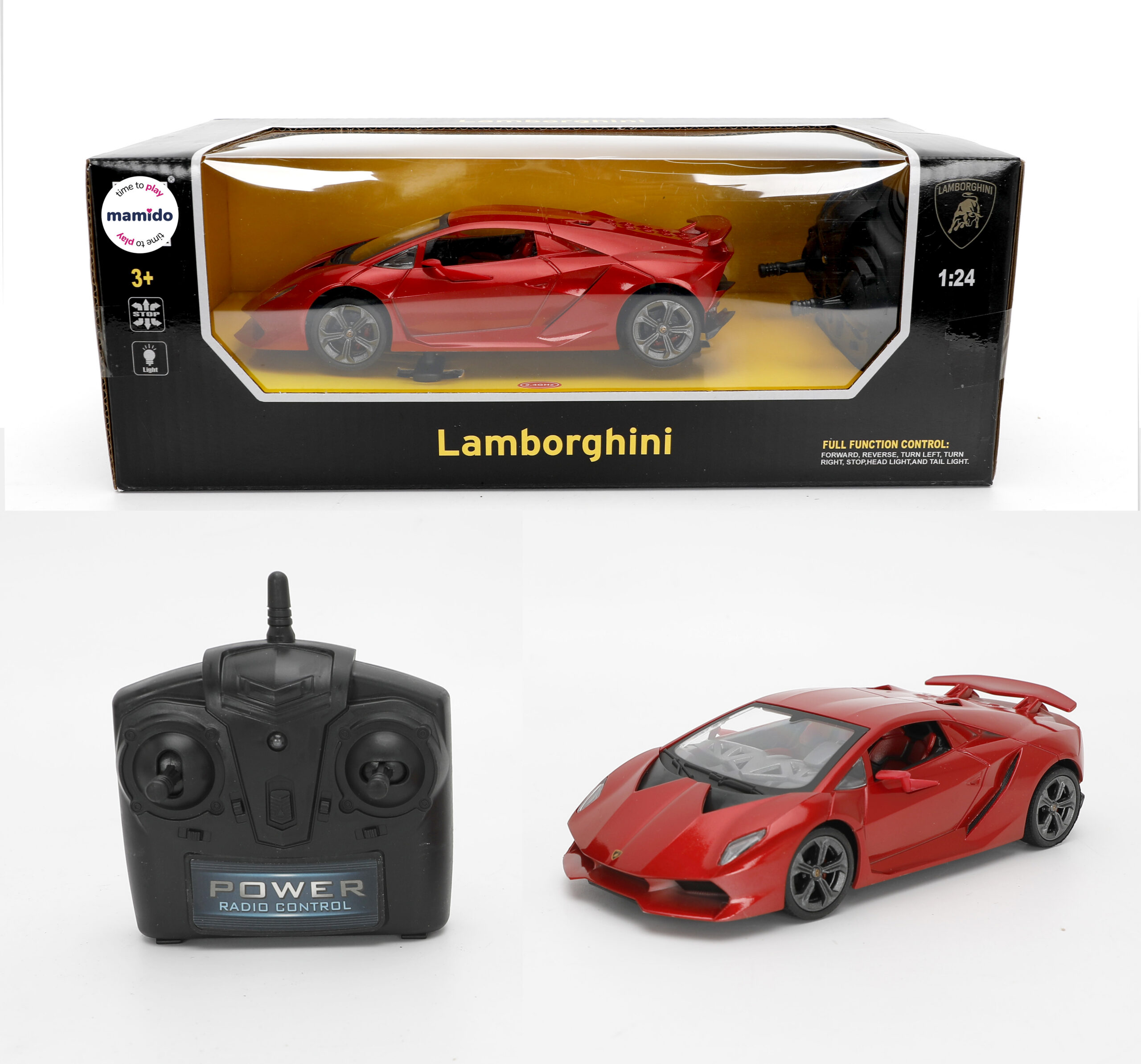 Mamido Autíčko na dálkové ovládání Lamborghini Sixth Element 1:24 červené MT1325