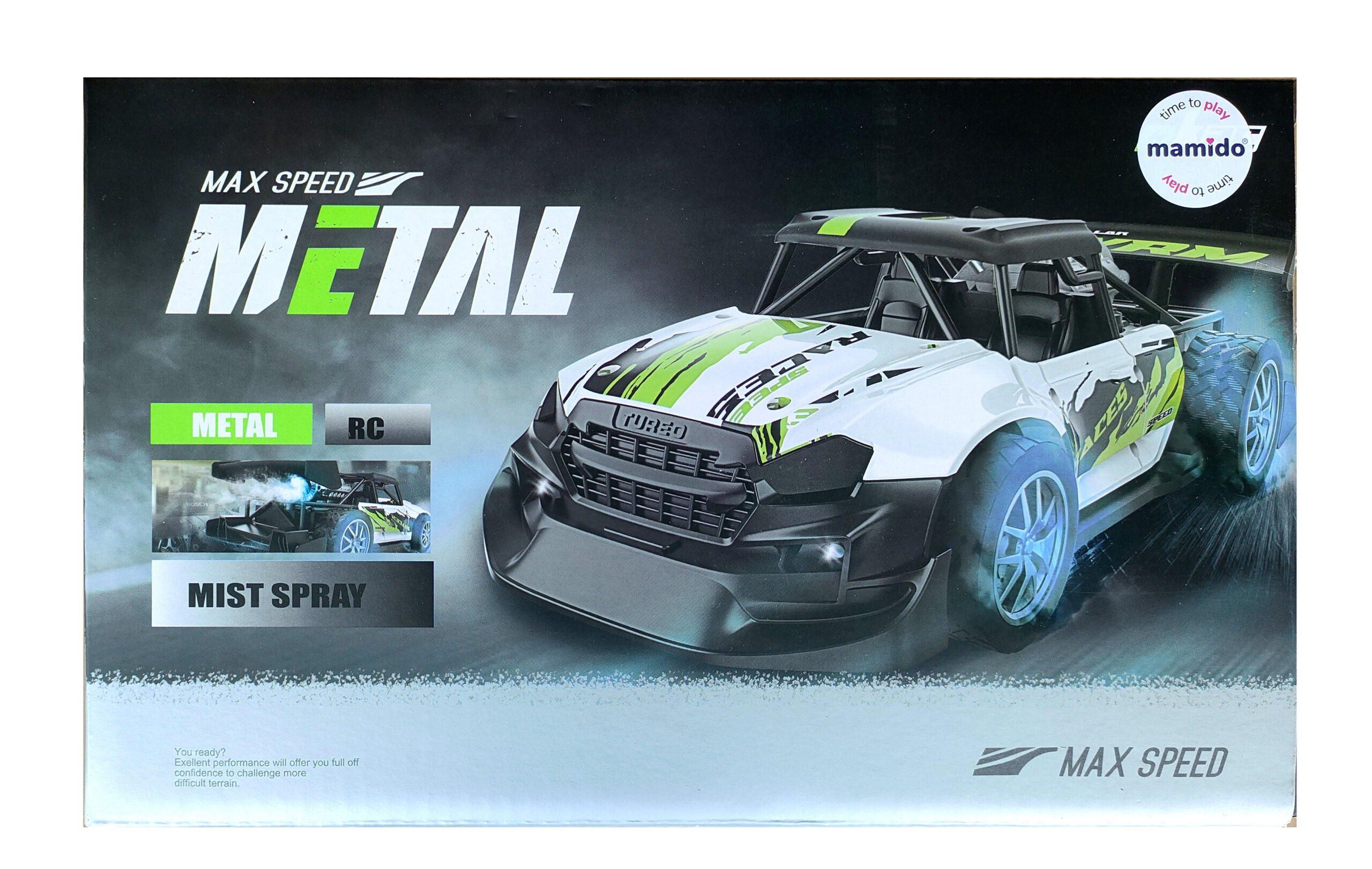 Mamido Autíčko na dálkové ovládání Metal Max Speed s kouřovým efektem červené - Obrázek 2