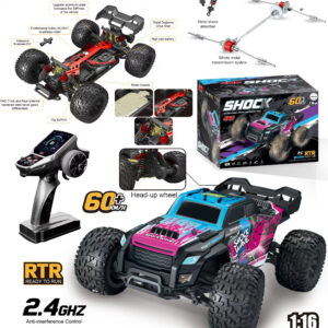 Mamido Auto na dálkové ovládání 60 km/h RC Monster Truck 1:16 4WD Brushless 2.4GHz modré