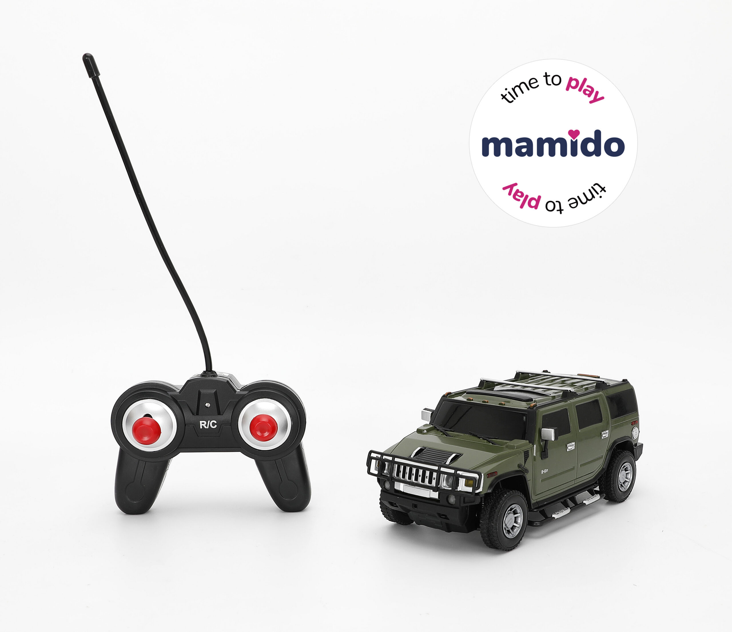 Mamido Auto na dálkové ovládání Hummer H2 R/C 1:24 zelené