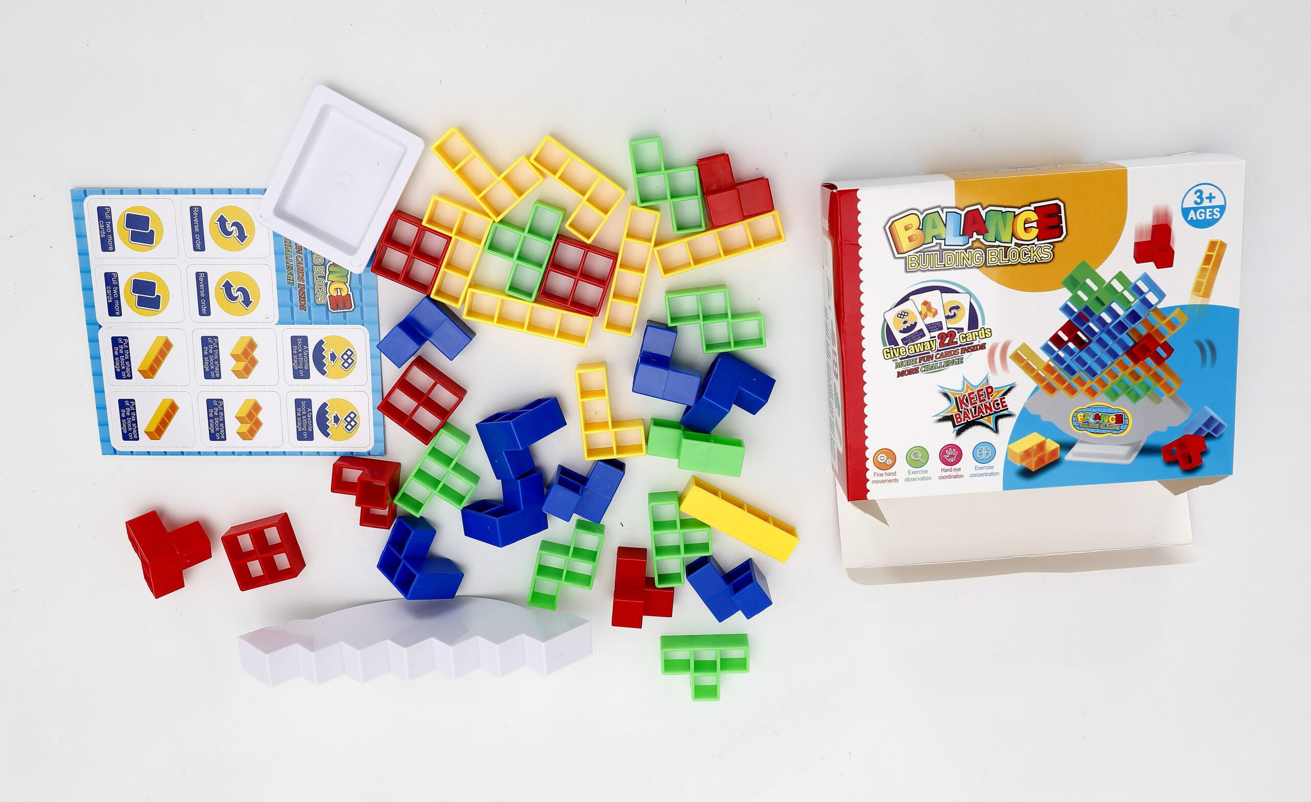 Mamido Balanční stavebnice Tetris 3D dovednostní hra MT1576 - Obrázek 2