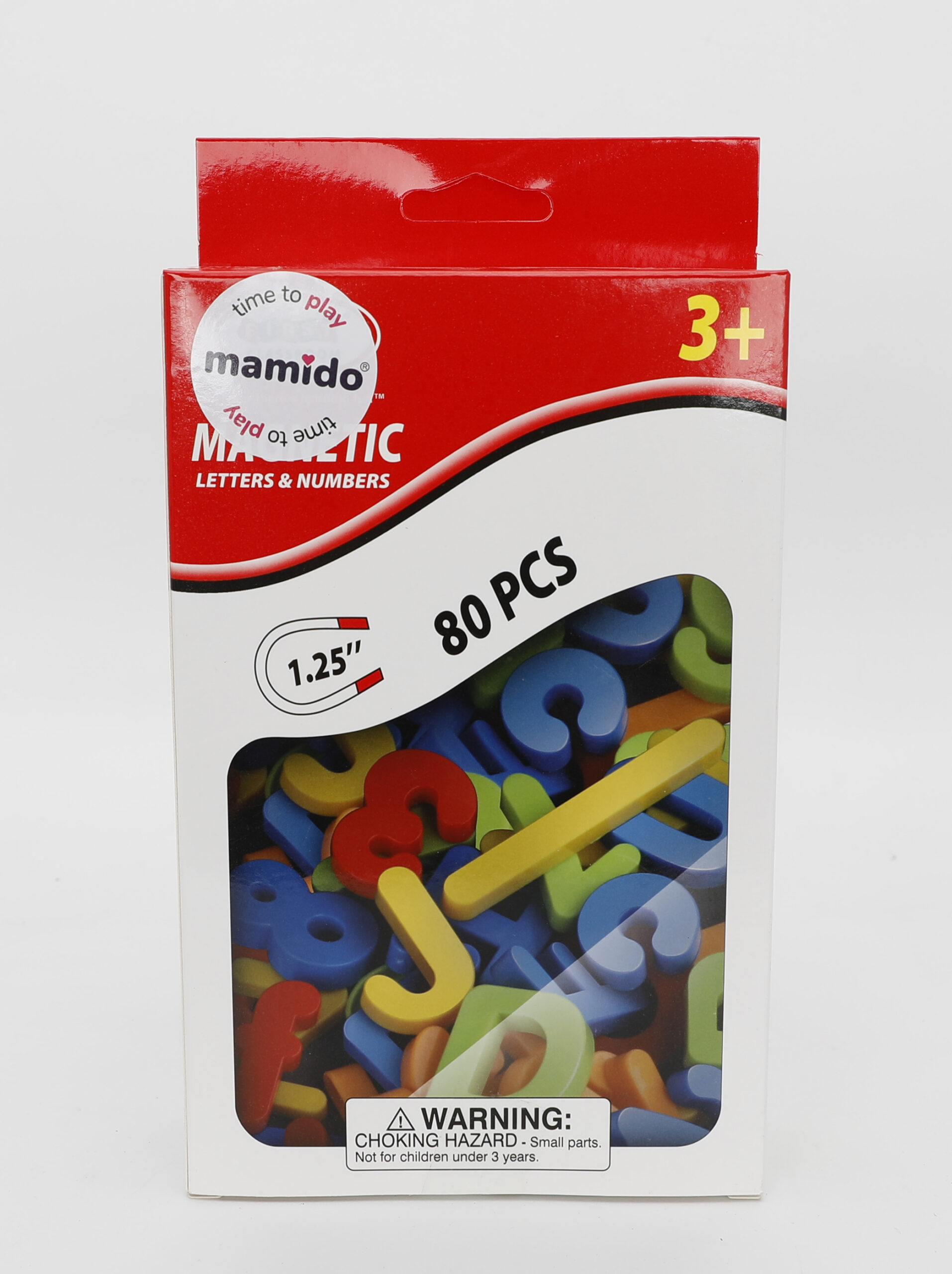 Mamido Barevná magnetická písmena a čísla 80 dílů