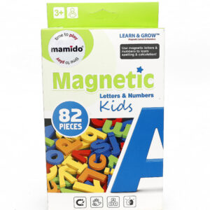 Mamido Barevná magnetická písmena a čísla 82 dílů