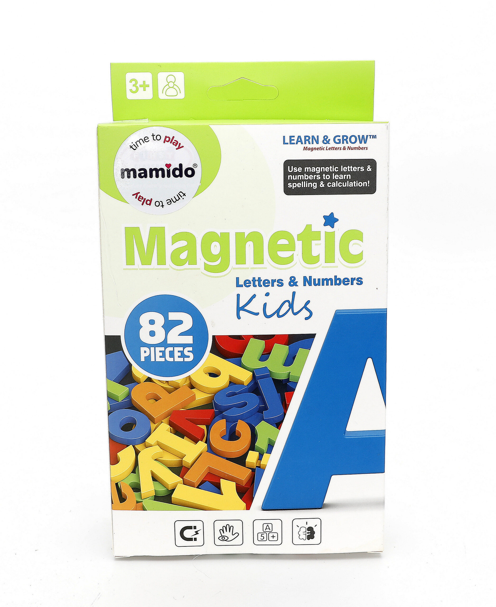 Mamido Barevná magnetická písmena a čísla 82 dílů