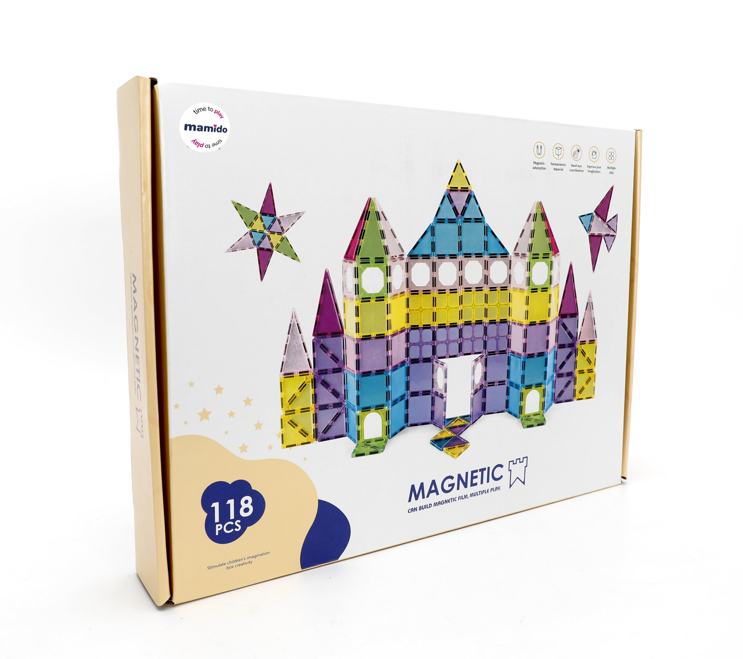 Mamido Barevná magnetická stavebnice 118 dílů MT1513 - Obrázek 2