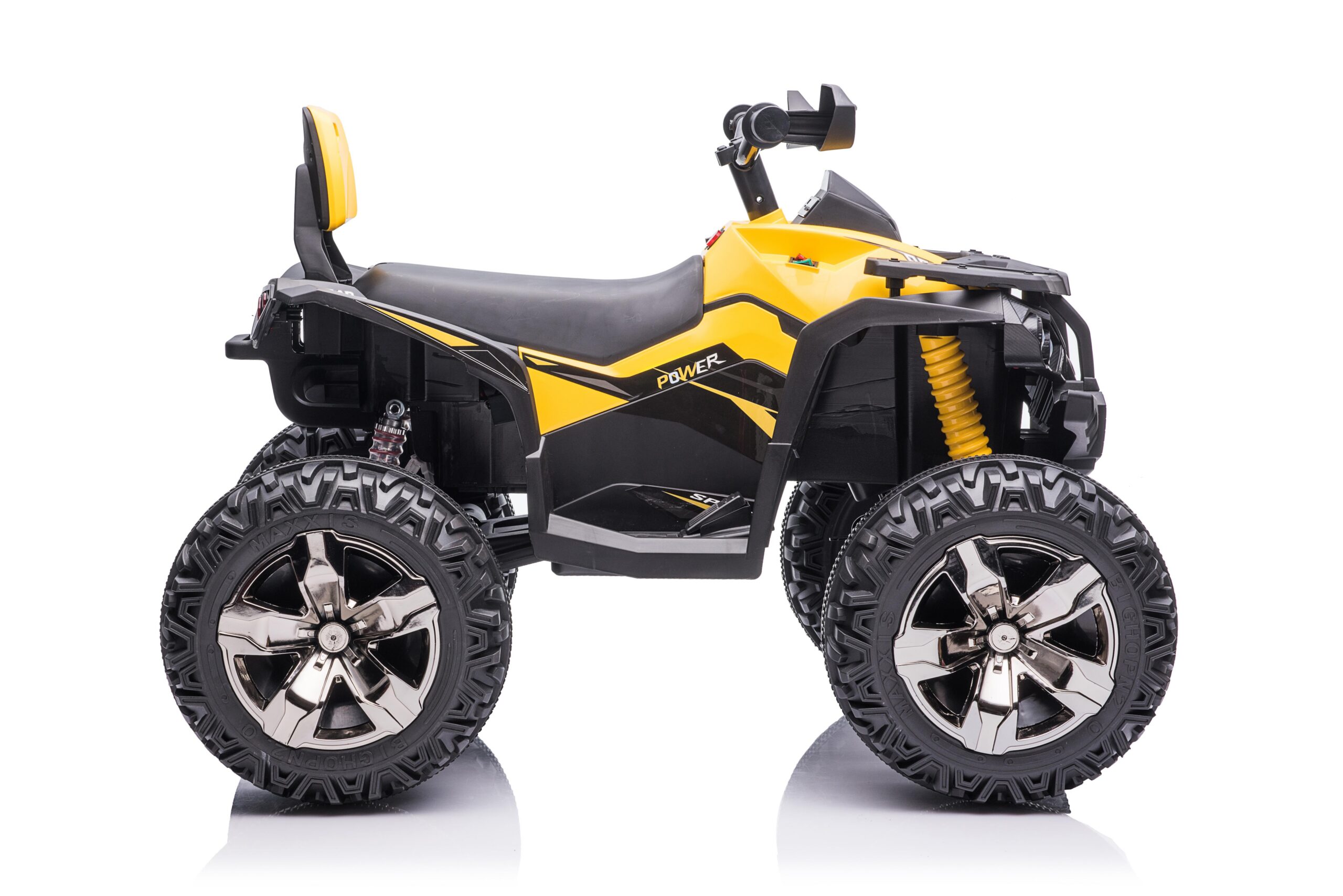 Mamido Dětská elektrická čtyřkolka ATV Power 12V 14Ah 4x4 žlutá - Obrázek 2